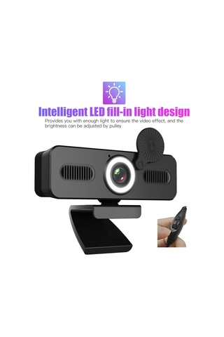 Cbtx HD 120° Geniş Açılı USB Mikrofonlu Web Kamerası 1080P