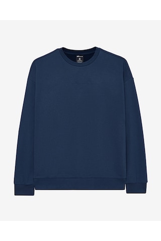Skechers M Essential Crew Neck Sweatshirt Erkek Lacivert S242113-410