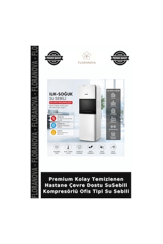 Premium Kolay Temizlenen Hastane Çevre Dostu Susebili Kompresörlü Ofis Tipi Su Sebili