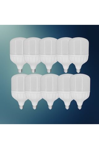Chn 10'lu Paket 30w Büyük Boy 6500k Beyaz Işık E27 Led Tasarruflu Ampül