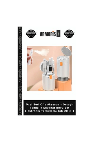 Özel Seri Ofis Aksesuarı Detaylı Temizlik Seyahat Boyu Set Elektronik Temizleme Kiti 20 İn 1