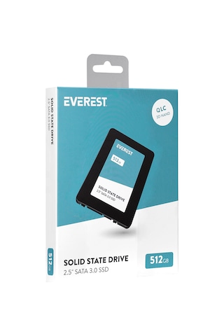 Everest ES512A 2.5" 512 GB 550/460 MB 3D NAND Flash SATA 3 SSD