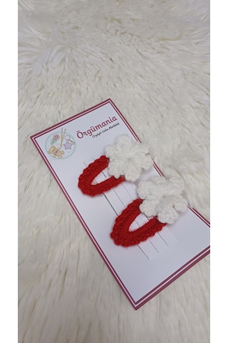 Yılbaşı Tokası- Kar Taneli Toka Bordo