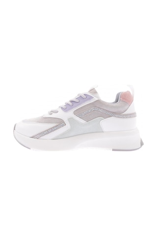 Dgn 68125-22y Kadın Bağcıklı Sneakers Ayakkabı Beyaz Multi Yeşil
