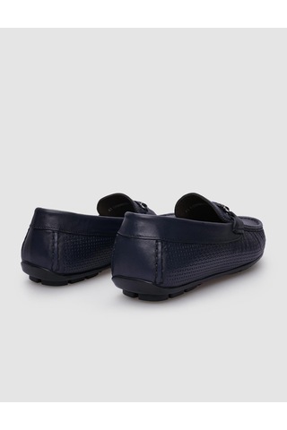 Cabani %100 Hakiki Deri Lacivert Tokalı Erkek Loafer-lacivert Lacivert