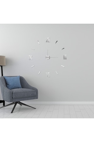 Ulzyvf Sessiz, Renkli Saati, 3d Duvar Dıy Dekorasyon - 40cm Çok Renki