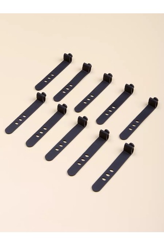 Wallard Kablo Klemensleri İçin Silikon Kelepçeler 10 Adet Siyah 226957148