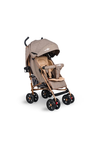Comfymax Tam Yatar Baston Bebek Arabası – Wood Brown