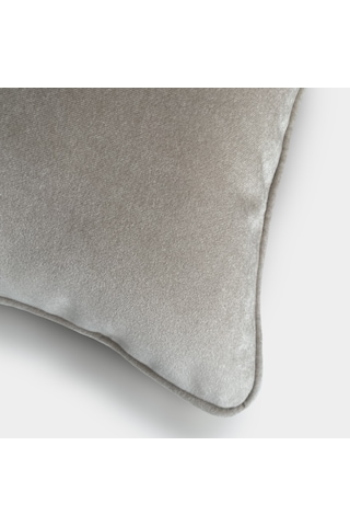 "taupe" Kadife Düz Kırlent Kılıfı - 30x40 Krem