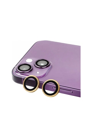 Noktaks - iPhone Uyumlu 15 - Kamera Lens Koruyucu Cl-07 - Mavi