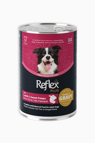 Reflex Plus Sos İçinde Et Parçacıklı Kuzu Etli ve Tatlı Patatesli Yetişkin Köpek Maması 400 G Reflex Plus Sos İçinde Et Parçacıklı Kuzu Etli ve Tatlı Patatesli Yetişkin Köpek Maması 400 G