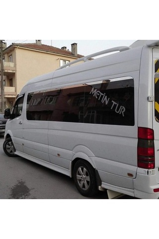 Mercedes Sprinter W906 Krom Cam Üst Çıtası 2006-2017 Arası P.çelik 8 Prç.