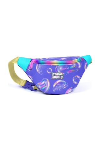Coral High Kids Lavanta Pembe Baloncuk Desenli Bel Çantası 11532 Lila - Sarı