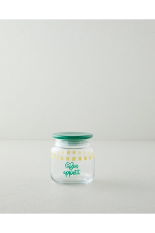 English Home Bon Appetit Cam Kavanoz 500 Ml Yeşil Yeşil