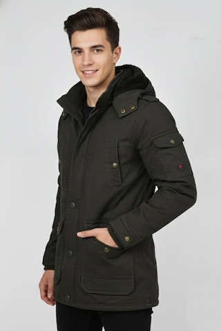 Dynamo Erkek Spor Kanvas Kapüşonlu Parka M2585 Bgl-st04915 Haki