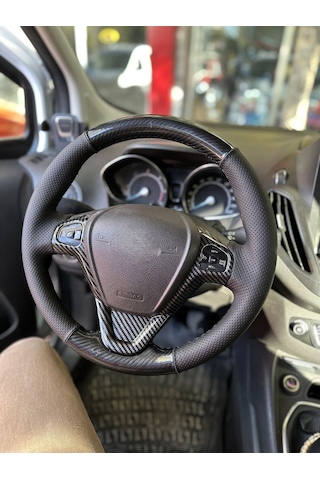 Ford Fiesta 2009-2015 Araca Özel Direksiyon Kılıfı 5d Kristal Kar 1 Adet