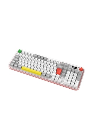 Rampage Reflect 99 Sessiz Beyaz - Gri Rgb Q Membrane Oyuncu Klavyesi Kdo