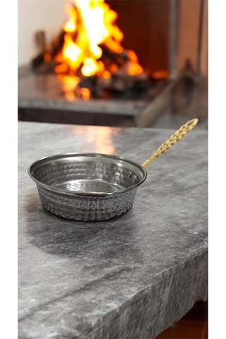 Krom Sosluk Sos Tavası, Krom Saplı, 15 Cm