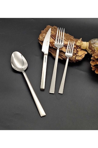 Stayle Çelik 24 Prç Çatal Kaşık Bıçak Seti Gold