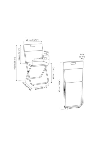 Ikea Gunde Katlanır Sandalye, Siyah Sku: Smg8690010231956 Abanoz