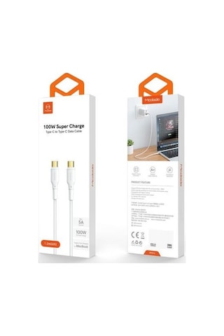 Mcdodo 100W Typec Typec Apple Uyumlu MacBook Hızlı Şarj Kablosu 5A Ca-8350 Bey (495779987)