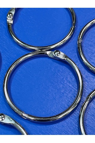 Lundo Çıkarılabilir Metal Perde Halkaları 35/38 Mm 402335430 Gümüş