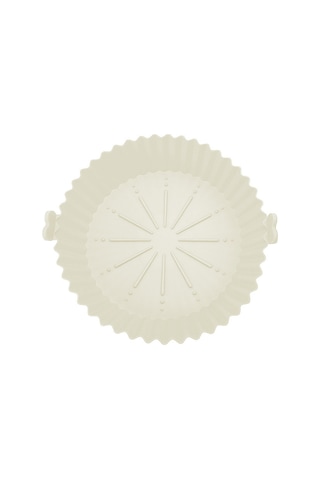 Youtek Güncel Silikon Hava Fritöz Bezi, Yeniden Kullanılabilir, Pişirme Kabı İçin Anti Yapışkan, 450 F Isı Dayanıklı, Çevre Dost Aksesuar Beyaz