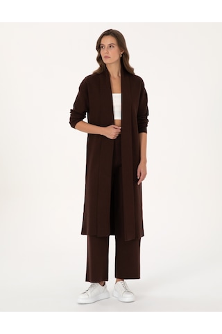 Pierre Cardin Kadın Kahverengi Hırka Triko 50311603-vr029 Kahverengi