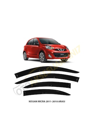 Nissan Micra 2011 - 2018 Arası Mugen Cam Rüzgarlığı 4 Lü Takım N11.28008