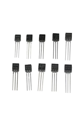 200 Adet Transistör Seti Kutulu 10 Tip Npn Pnp To-92 Bc327 Bc337 Bc517 Bc547 Bc548 Bc549 Bc550