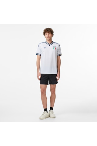 Adidas İtalya 26 Erkek Beyaz Deplasman Forması Kc8704 Mavi