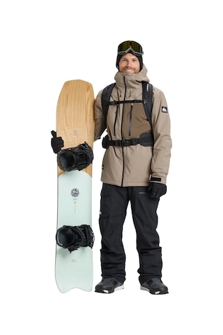 Quiksilver Quıksılver Sycamore Solıd 20k Jk Erkek Fallen Rock - Solid Snowboard Ceketi Eqytj03502-tzc0 Camel