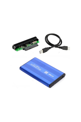 2.5 İnç Sata Harddisk Kutusu - Sata Hdd Kutu - Mavi Renk