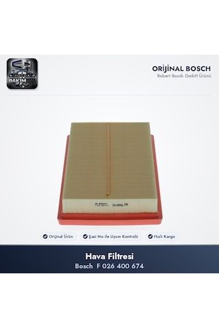 Bosch Filtre Bakım Seti Hava+yağ F026400674 + F026407364 - Rav4 A5 2.5 Hybrid