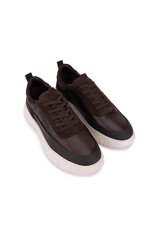 Tamer Tanca Erkek Hakiki Deri Kahverengi Sneakers & Spor Ayakkabı 1093 1560 Erk Ayk Sk25-26 Kahve