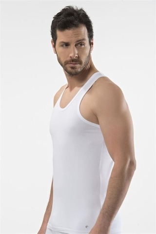 Cacharel 1302 Spor Erkek Atlet - Beyaz