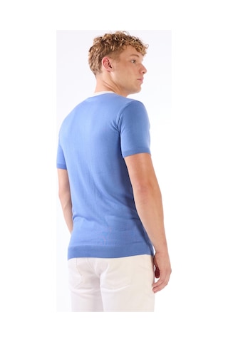 Dufy O Yaka Triko Tshirt Indigo