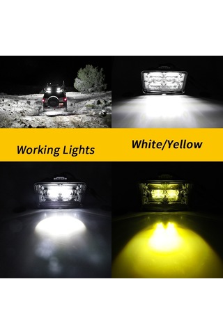 Off Road Delici Spotled 4 İnç 130 W Beyaz Sarı Çalışma Lambası
