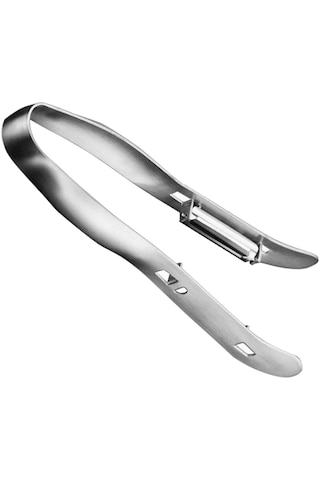 Homyl Paslanmaz Çelik Sebze, Kuşkonmaz Çift Soyucu Mutfak Gümüş