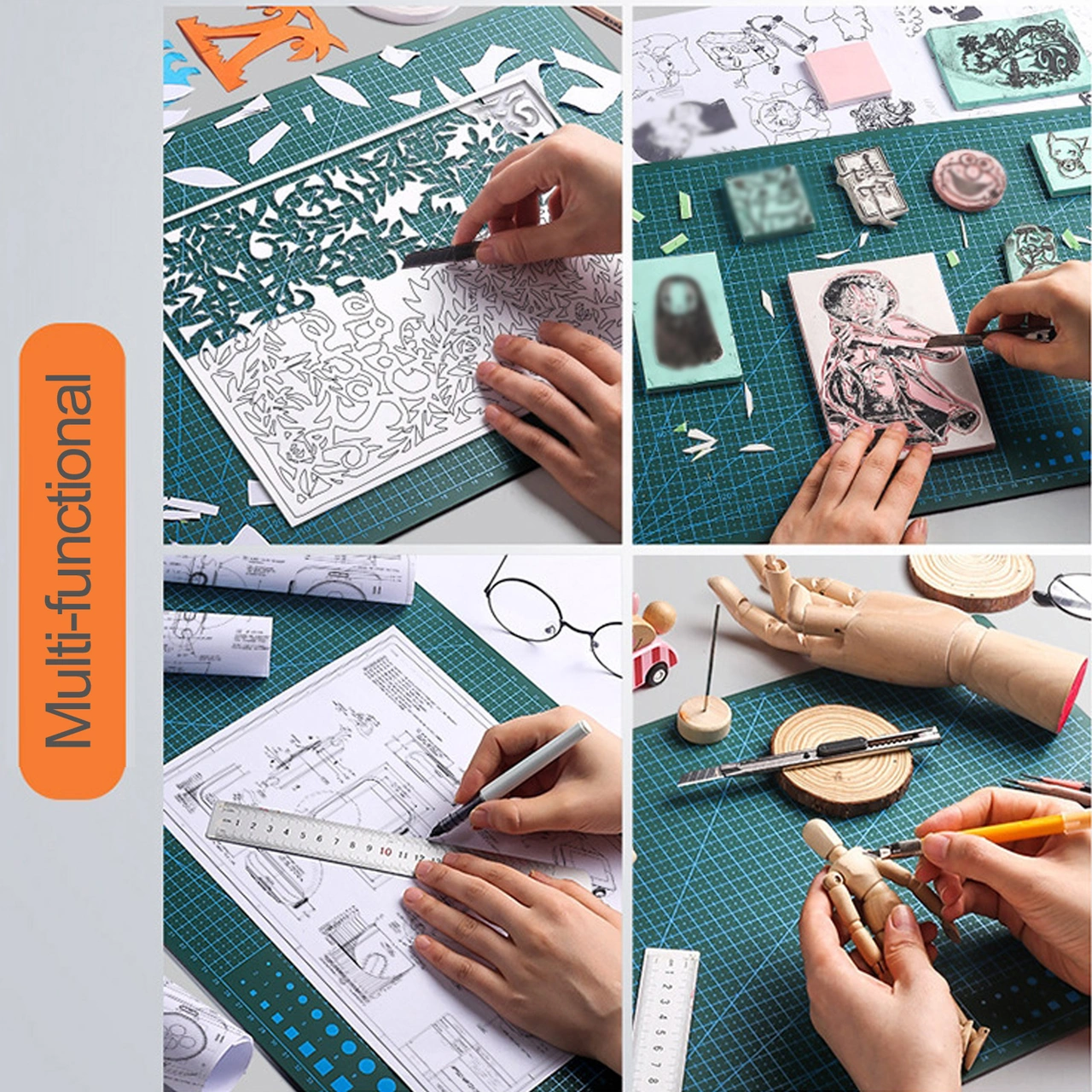 Youtek Mavi A5 Pvc Kesim Tahtası - 210x145mm, 1.4mm Kalınlık, Sanat, Heykel, Dıy El İşleri İçin Mavi