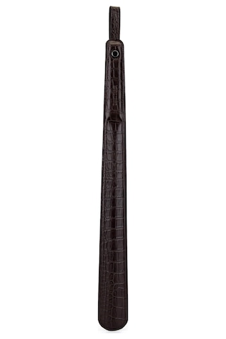 Tamer Tanca Unisex Hakiki Deri Kahverengi Kroko Kerata Çekecek 147 Kerata Sk25-26 Kahve Kroko