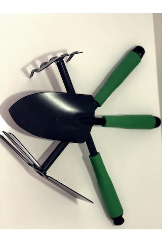 3 Parça Bahçe Seti - Çapa Tırmık Kazma Set 5332