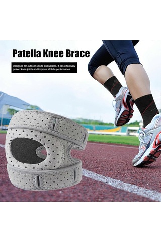 Wellnee Diz Pedleri, Ayarlanabilir Diz Desteği, Spor İçin Sabitleyici Diz Pedleri, Erkekler Ve Kadınlar İçin Diz Ağrısını Hafifletir, Gri