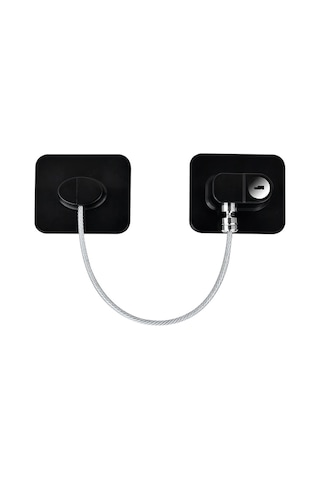 Reedark Bebek Güvenlik Kilidi - Buzdolabı, Dolap Ve Çekmeceler İçin Yapışkanlı Kilit Siyah