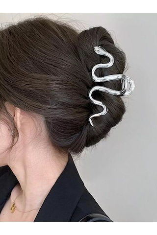 Symbol Saç Tokası Metal Büyük Plastikten Yozgar 177490859 Gri