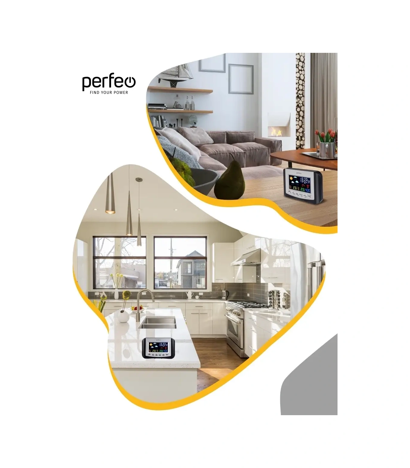 Perfeo Kablosuz Sensörlü Ve Saatli Ev Meteoroloji İstasyonu 57956842