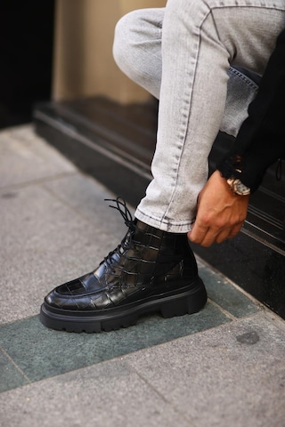 Serhat Özköroğlu - Siyah Deri Bot Siyah Siyah