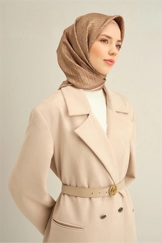 Armine Sura İpek Eşarp 9301d-06 Haki - Vizon Vizon