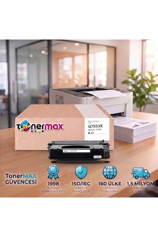 Hp Laserjet P2014 Uyumlu Toner Çipli Q7553x 2'li 7.000 Sayfa