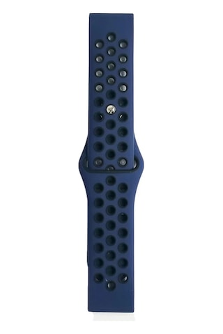 En-cag Watch 20mm Uyumlu Spor Delikli Kordon - Lacivert-siyah Bss